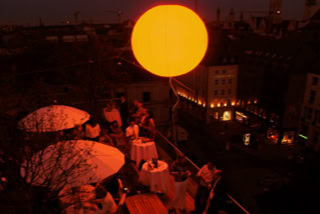 Leuchtballon, Hotel Bayerischer Hof München Terrasse